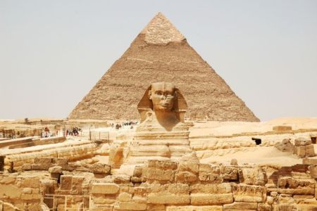 Giza Pyramids and Sphinx