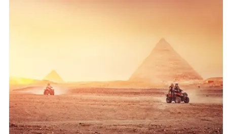 quad bike at Giza Pyramids 