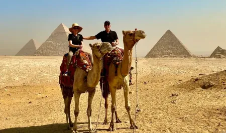  balade à dos de chameau dans les pyramides de Gizeh 
