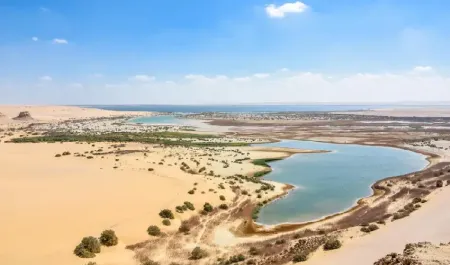 Wadi El Rayan et Wadi Hitan depuis 